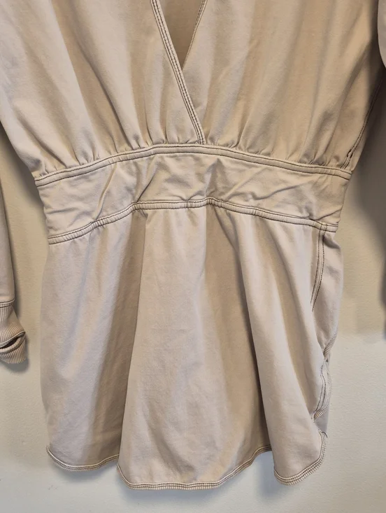 Free People Movement New Flow Skortsie Dress Size XS Tofu Beige Shorts Skort - Picture 13 of 16